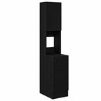 vidaXL Küchenbuffet mit Regal Schwarz Eichen-Optik 32 x 50 x 180 cm