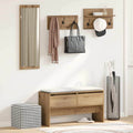 vidaXL Flurmöbel-Set mit Regal 4 pcs Kunsthandwerk Eiche Holzwerkstoff