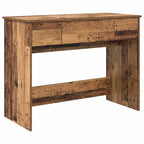 vidaXL Kosmetiktisch mit Schubladen Altholz 100 x 45 x 76 cm