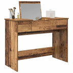 vidaXL Kosmetiktisch mit Schubladen Altholz 100 x 45 x 76 cm