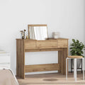 vidaXL Kosmetiktisch mit Schubladen Artisan-Eiche 100 x 45 x 76 cm
