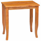 vidaXL Nestende Beistelltische 3 pcs Natur Massives Mahagoni Holz