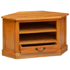 vidaXL EckTVSchrank Natur 79 x 40 x 46 cm Massives Mahagoni Holz