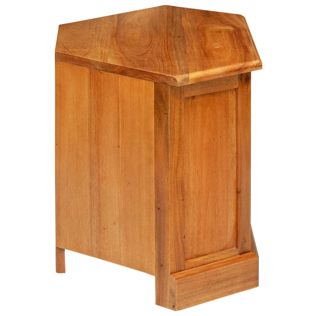 vidaXL EckTVSchrank Natur 79 x 40 x 46 cm Massives Mahagoni Holz