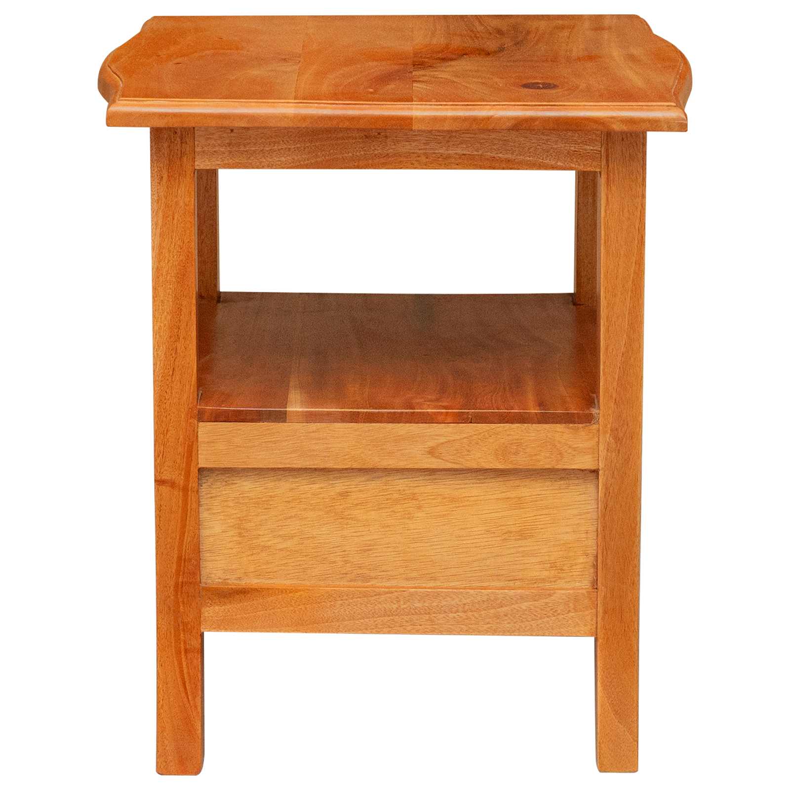 vidaXL Nachttisch Natur 40 x 40 x 45,5 cm Massives Mahagoni Holz