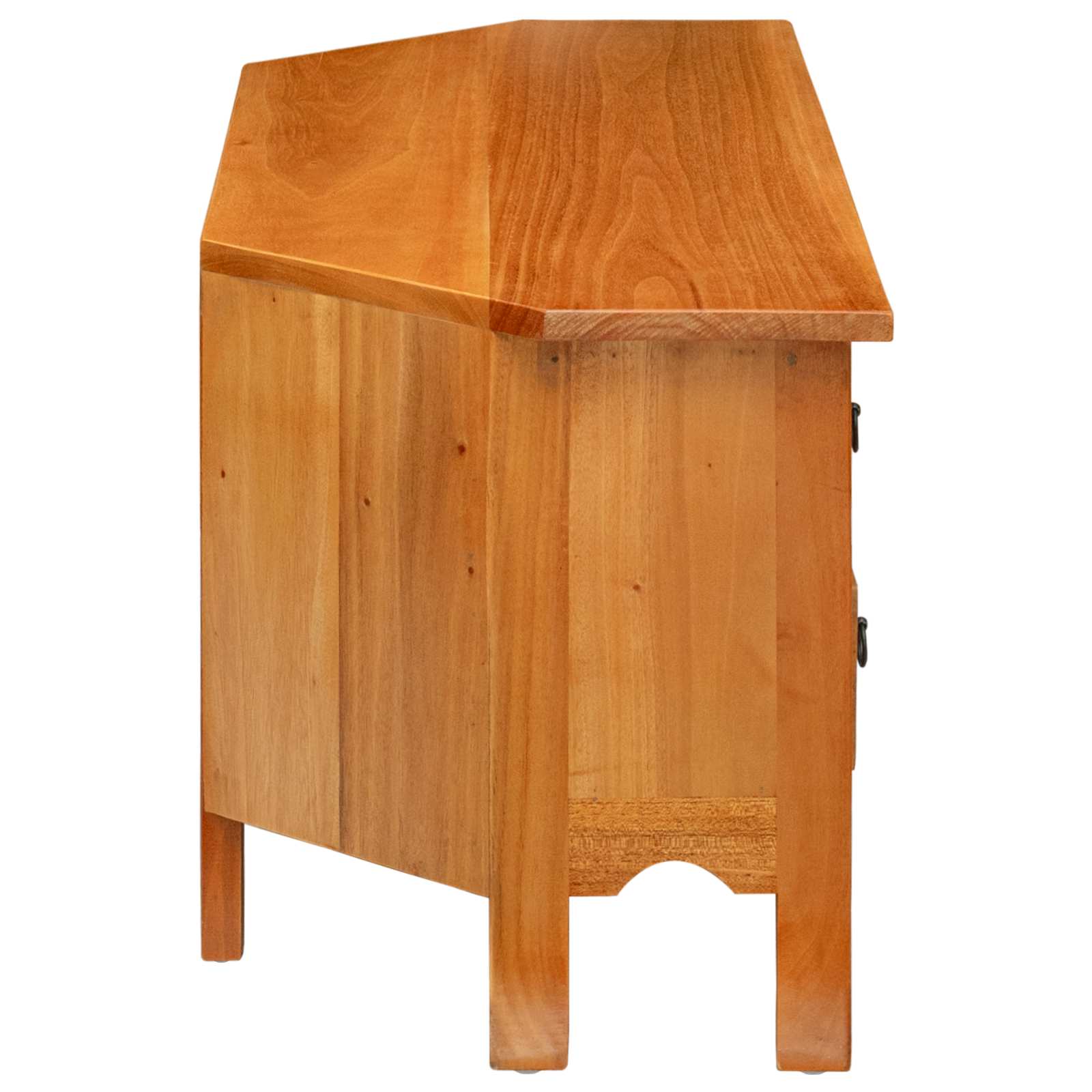 vidaXL TV-Schränk Natur 100 x 40,5 x 46 cm Massives Mahagoni Holz