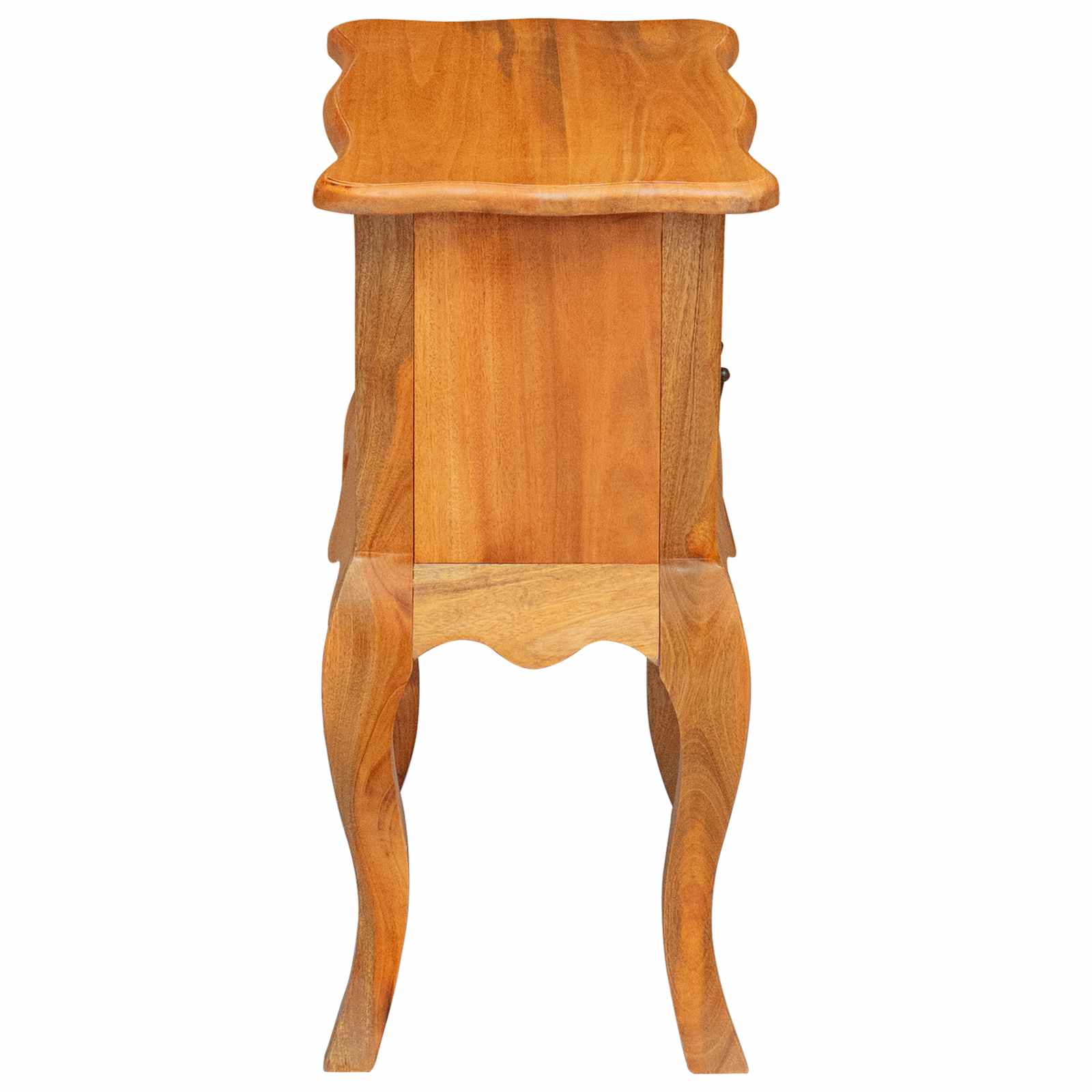 vidaXL Beistelltisch Natur 60,5 x 30 x 61 cm Massives Mahagoni Holz