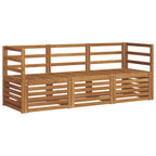 vidaXL Sofagarnituren 3 pcs Natur Massivholz Akazie