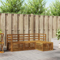 vidaXL Outdoor-Sofagarnitur 4 pcs Natur