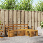 vidaXL Sofagarnituren 4 pcs Natur Massivholz Akazie