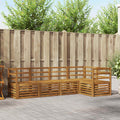 vidaXL Ecksofa Set 5 pcs Natur Massivholz Akazie