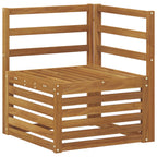 vidaXL Ecksofa Set 5 pcs Natur Massivholz Akazie