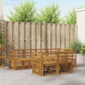 vidaXL Ecksofa Set 7 pcs Natur