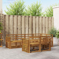 vidaXL Outdoor-Sofagarnitur 7 pcs Natur Polyester