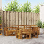 vidaXL Outdoor-Sofagarnitur 7 pcs Natur Polyester