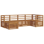 vidaXL Ecksofa Set 6 pcs Natur