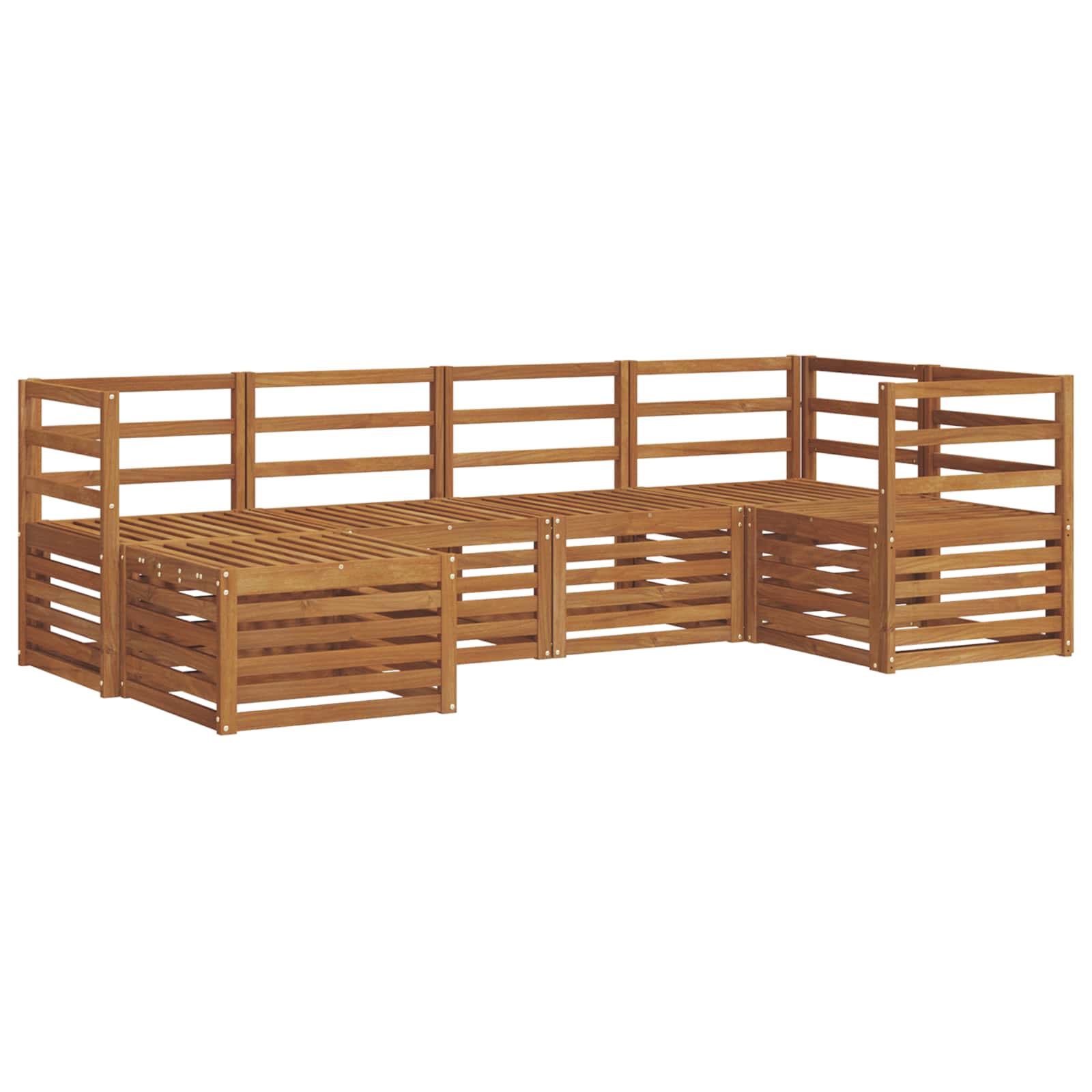 vidaXL Ecksofa Set 6 pcs Natur