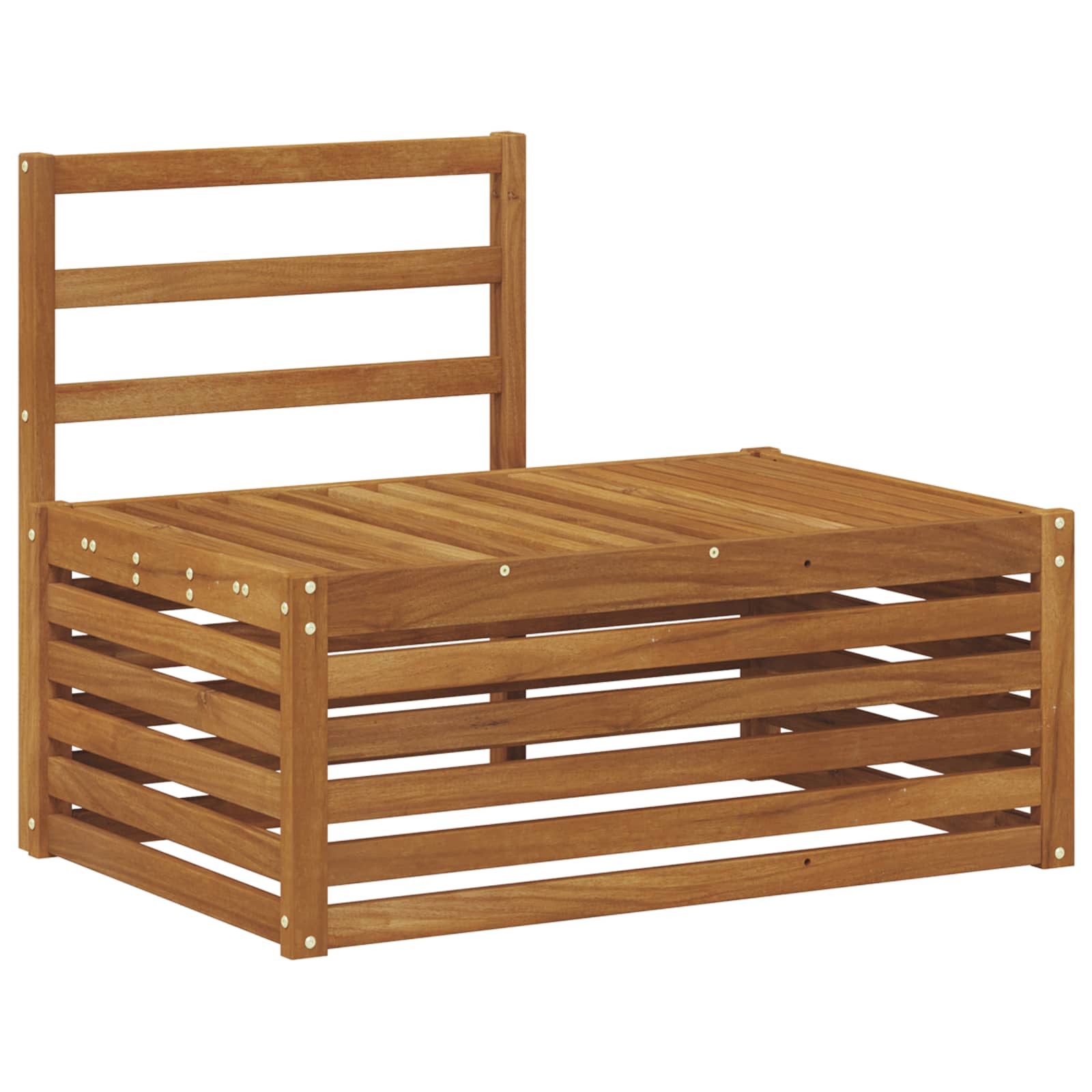 vidaXL Outdoor-Sofagarnitur 2 Stück Natur 182,5 x 63 x 73 cm