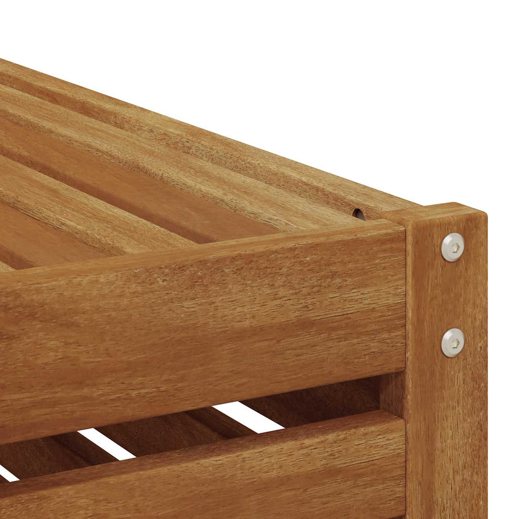 vidaXL Outdoor-Sofagarnitur mit Kissen 2 Stück Natur und Creme