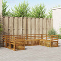 vidaXL Ecksofa Set 9 pcs Natur