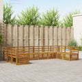 vidaXL Ecksofa Set 10 pcs Natur