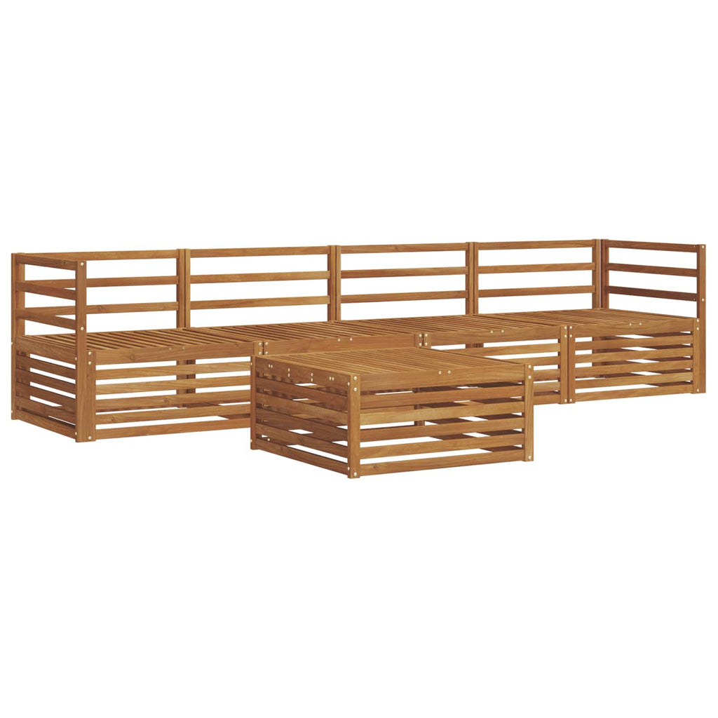 vidaXL Outdoor-Sofagarnitur 5 pcs Natur Massivholz Akazie