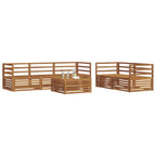 vidaXL Outdoor-Sofagarnitur 6 pcs Natur Massivholz Akazie
