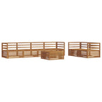 vidaXL Outdoor-Sofagarnitur 7 pcs Natur Massivholz Akazie