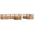 vidaXL Outdoor-Sofagarnitur 7 pcs Natur Massivholz Akazie