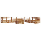 vidaXL Outdoor-Sofagarnitur 8 pcs Natur Massivholz Akazie