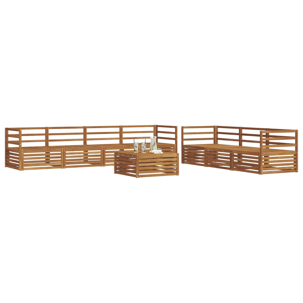 vidaXL Outdoor-Sofagarnitur 8 pcs Natur Massivholz Akazie