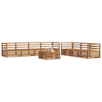 vidaXL Outdoor-Sofagarnitur 8 pcs Natur Massivholz Akazie