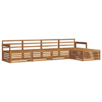 vidaXL Outdoor-Sofagarnitur 5 pcs Natur