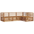 vidaXL Outdoor-Sofagarnitur 4 pcs Natur Massivholz Akazie
