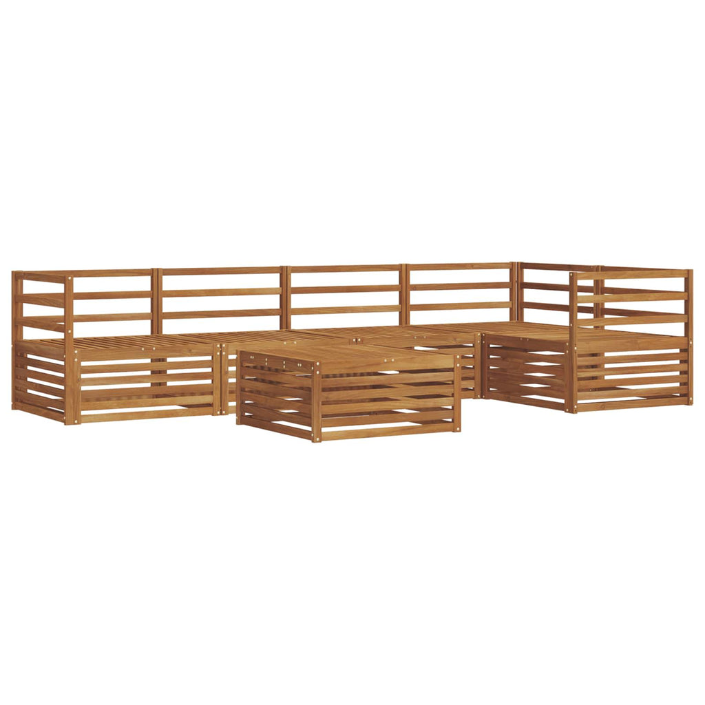 vidaXL Outdoor-Sofagarnitur 6 pcs Natur