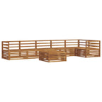 vidaXL Outdoor-Sofagarnitur 7 pcs Natur