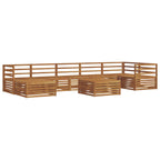 vidaXL Outdoor-Sofagarnitur 8 pcs Natur