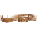 vidaXL Outdoor-Sofagarnitur 8 pcs Natur