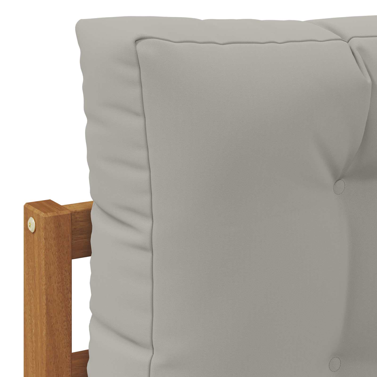 vidaXL Outdoor-Sofagarnitur mit Kissen 3 Stück Natürlich und Hellgrau