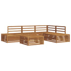 vidaXL Outdoor-Sofagarnitur 5 Stück Natur Massivholz Akazie