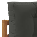 vidaXL Sofagarnituren 9 pcs Natur und Anthrazit Massivholz Akazie