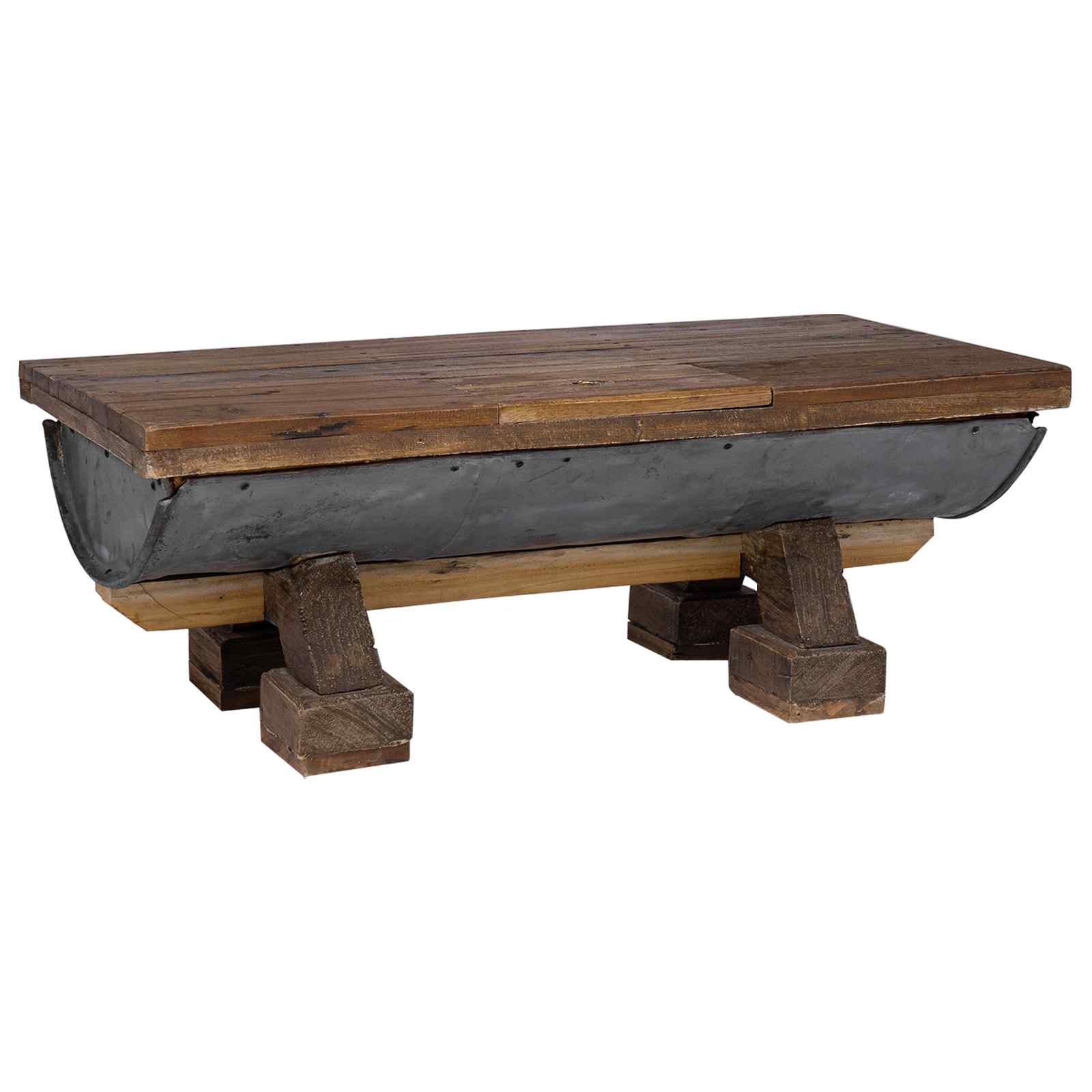 vidaXL Couchtisch Natur 90 x 50 x 35 cm Holz