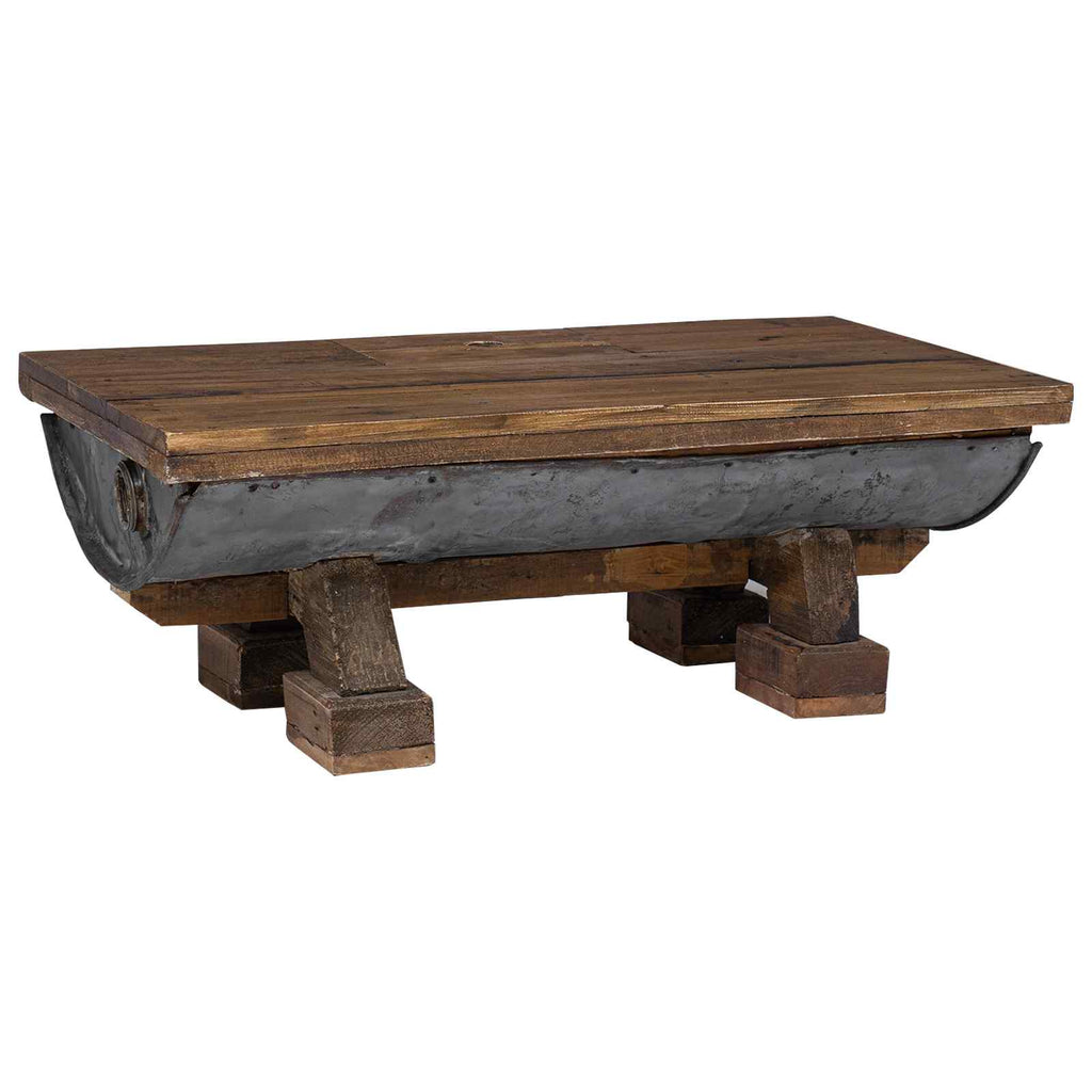 vidaXL Couchtisch Natur 90 x 50 x 35 cm Holz