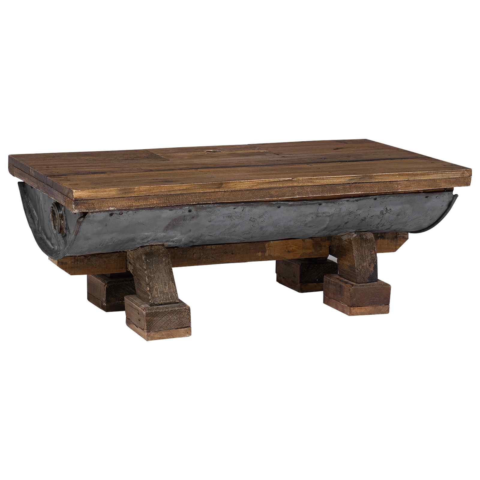 vidaXL Couchtisch Natur 90 x 50 x 35 cm Holz