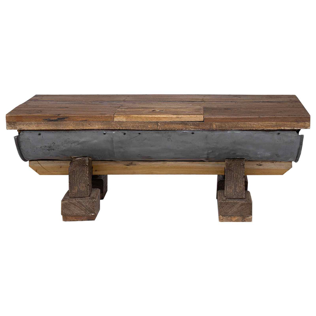 vidaXL Couchtisch Natur 90 x 50 x 35 cm Holz