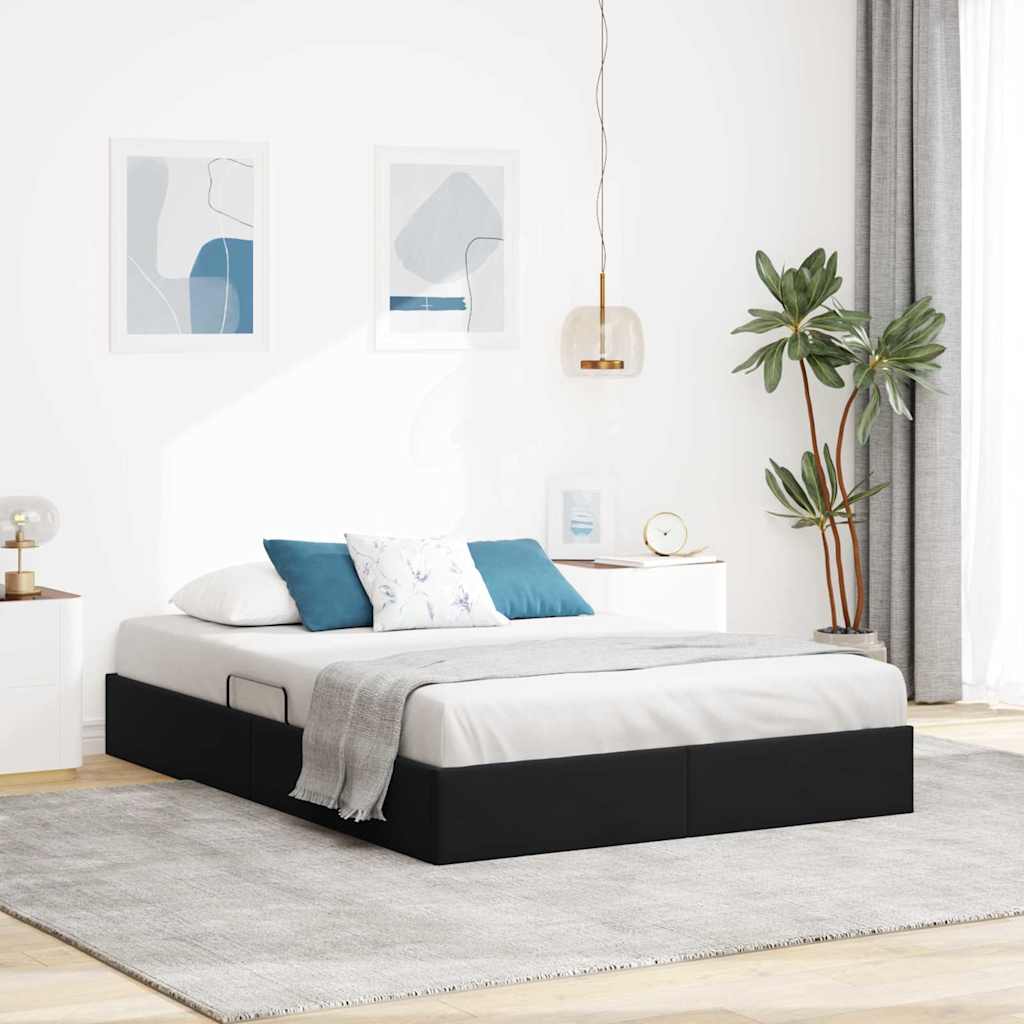 vidaXL Aufbewahrungsbett mit Kopfteil Dunkelgrau 90 x 190 cm Samt