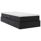 vidaXL Aufbewahrungsbett mit Matratze Schwarz 90 x 190 cm Kunstleder