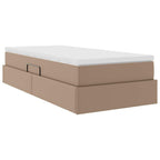 vidaXL Aufbewahrungsbett mit Matratze Cappuccino 90 x 190 cm