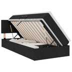 vidaXL Aufbewahrungsbett mit Matratze mit Matratze Schwarz 90 x 190 cm