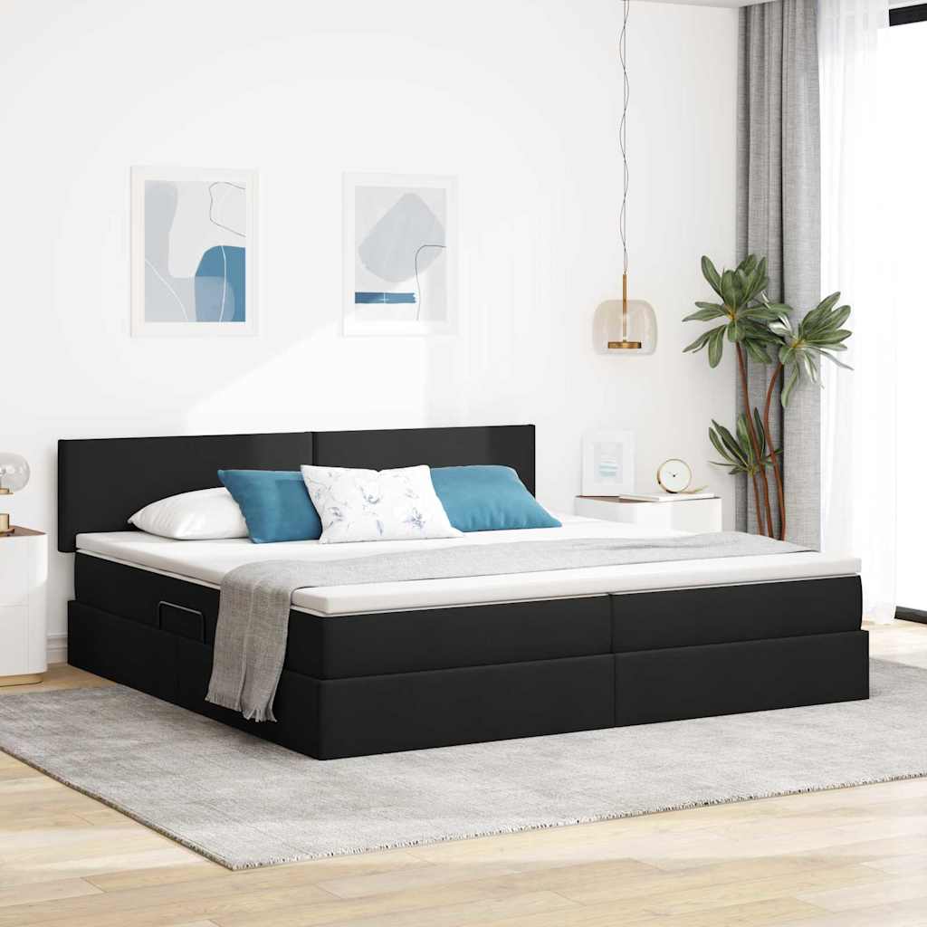 vidaXL Aufbewahrungsbett mit Matratze Cappuccino 90 x 190 cm